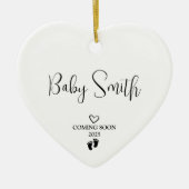 Décoration En Céramique Faire-part de grossesse 2025 (Devant)