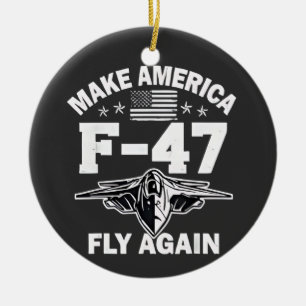 Décoration En Céramique Faire voler l'Amérique F-47 à nouveau le 4 juillet