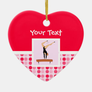 Décoration En Céramique Faisceau d'équilibre mignon de gymnastique