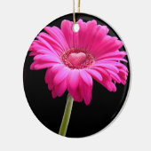 Décoration En Céramique Faisée de Gerbera rose chaud (Gauche)