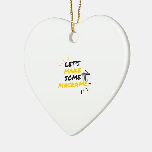 Décoration En Céramique Faisons du macrame (Gauche)
