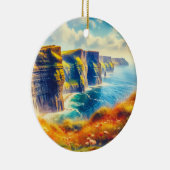 Décoration En Céramique Falaises de Moher Irlande Aquarelle (Droite)