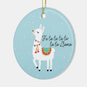 Décoration En Céramique FaLaLaLaLaLlama Fun Noël de neige (Gauche)