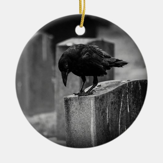 Décoration En Céramique Falln Cemetery Crow (Devant)