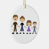 Décoration En Céramique Famille de la figure Stick (Droite)