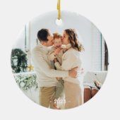 Décoration En Céramique Famille minimale noire et blanche Deux photos (Dos)