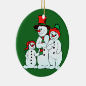 Décoration En Céramique famille snowman (Droite)