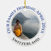 Décoration En Céramique Famille Vacances Souvenir (Dos)