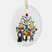 Décoration En Céramique Family Two Dogs with Tree (Droite)