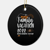 Décoration En Céramique Family Vacation 2022 (Gauche)