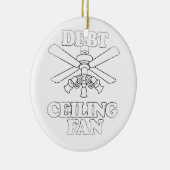 DÉCORATION EN CÉRAMIQUE FAN DE PLAFOND DE DETTE (Droite)