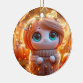 Décoration En Céramique Fantastique enfant Citrouille (Gauche)