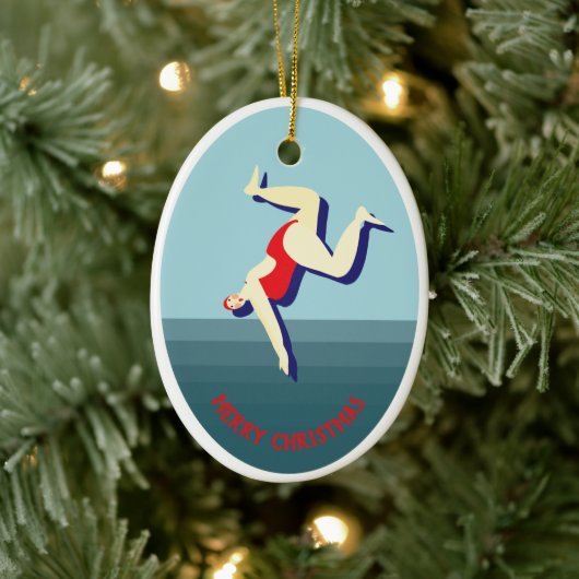 Décoration En Céramique Fantastique natation sauvage Noël (Arbre)