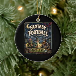 Décoration En Céramique Fantasy Football, Dragon Magicien Fantasy Vintage