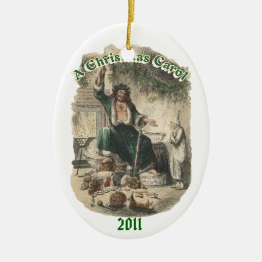 Décoration En Céramique Fantôme de cadeau de Noël (Devant)