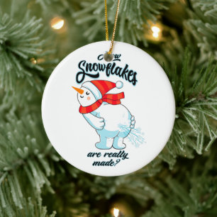 Décoration En Céramique Farer Snowman Comment Les Snowflakes Sont Vraiment