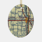 Décoration En Céramique Fargo et Old Map (Droite)