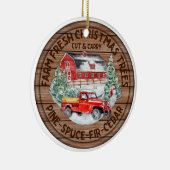 Décoration En Céramique Farm Fresh Christmas Trees Double Sided (Droite)