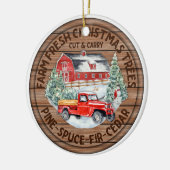 Décoration En Céramique Farm Fresh Christmas Trees Double Sided (Gauche)