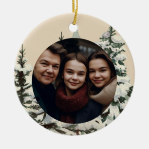 Décoration En Céramique Farmhouse rustique Noël