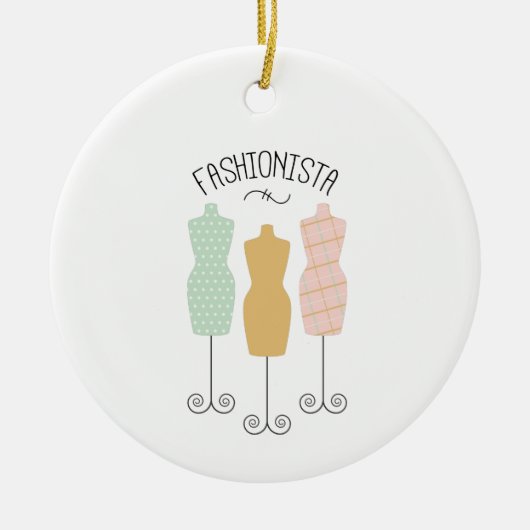 Décoration En Céramique Fashionista (Devant)