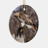 Décoration En Céramique faucon Rouge-coupé la queue (Droite)