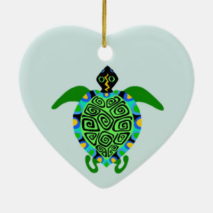 Décoration En Céramique Faune - Sea TURTLE - Marine - Ocean spray