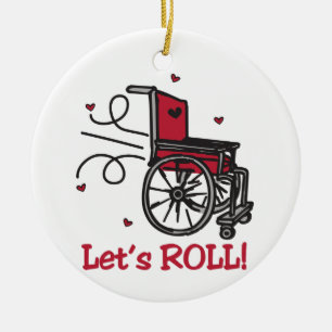 Décoration En Céramique Fauteuil roulant