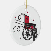 Décoration En Céramique Fauteuil roulant (Droite)