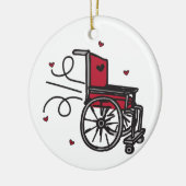 Décoration En Céramique Fauteuil roulant (Gauche)