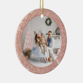Décoration En Céramique Faux Rose Gold Parties scintillant Famille Photo N (Droite)