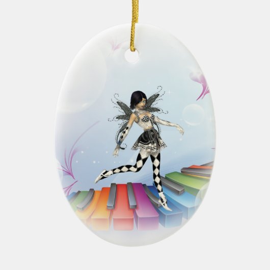 Décoration En Céramique Féerie clavier musical Vignette (Devant)