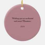 Décoration En Céramique Fées de prunes de sucre enchantées (Dos)