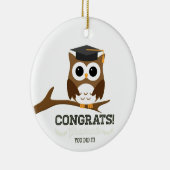 Décoration En Céramique Félicitations Diplômé Owl (Droite)