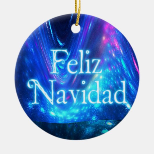 Décoration En Céramique Feliz Navidad - Qaanaaq - Lumières du Nord (Devant)