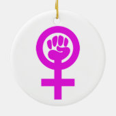 Décoration En Céramique Femme Power (Dos)