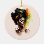 Décoration En Céramique Femmes afro-américaines autonomes (2) (Dos)