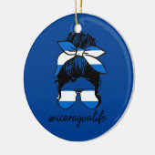 Décoration En Céramique Femmes Nicaragua Vie Nicaragua Drapeau Fierté fill (Gauche)