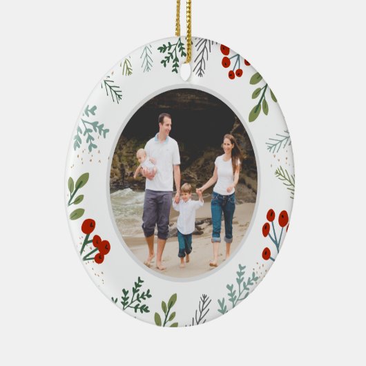Décoration En Céramique Festif Frame Holiday Keepsaké (Droite)