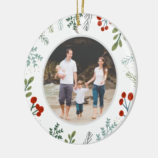 Décoration En Céramique Festif Frame Holiday Keepsaké (Gauche)