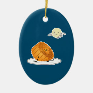 Décoration En Céramique Festival du milieu de l'automne Moon cake lunakes