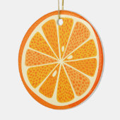 Décoration En Céramique Festive de Citrus Orange (Gauche)