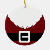 Décoration En Céramique Festive Santa Claus Red Suit Jacket and Belt (Devant)