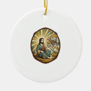 Décoration En Céramique Fête de Jésus Chaise Pliante Cassée Maladresse Gro