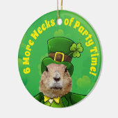 Décoration En Céramique Fête de la marmotte de St. Patrick (Gauche)