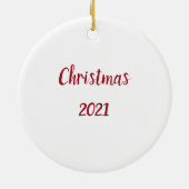 Décoration En Céramique Fête de l'aquarelle du renard boisé (Dos)