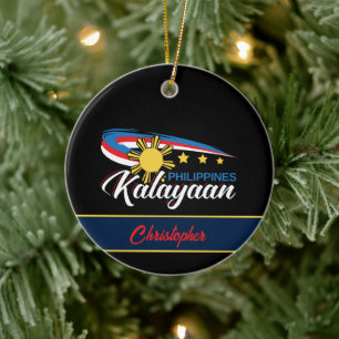 Décoration En Céramique Fête de l'indépendance du Kalayaan aux Philippines