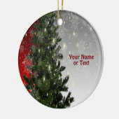 Décoration En Céramique Fête de Noël Arbre vert Rouge Argent Flèches (Gauche)