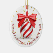 Décoration En Céramique Fête de Noël blanc rouge (Droite)