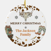 Décoration En Céramique Fête de Noël de l'Ouest (Dos)